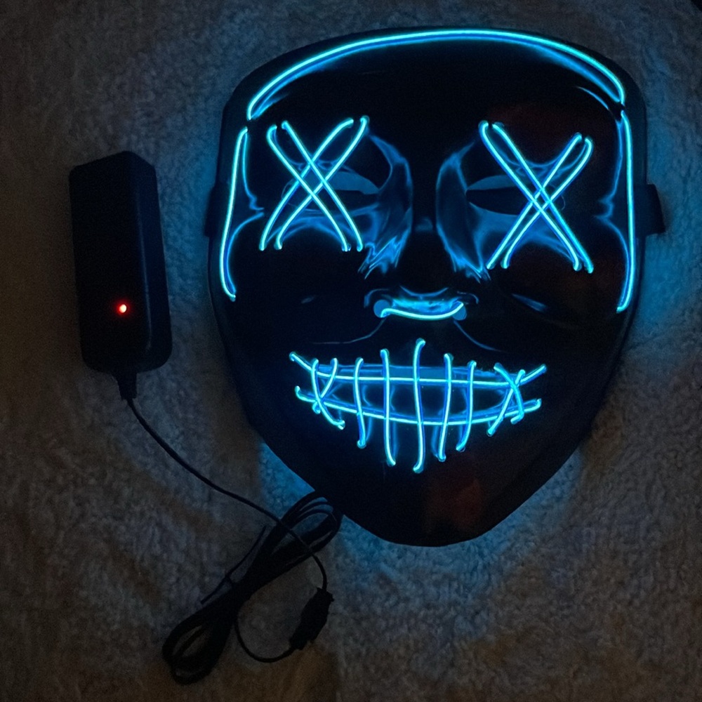 Light Up Flash Glowing Halloween Mask